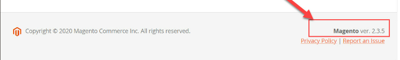 Check Magento version via Admin Panel